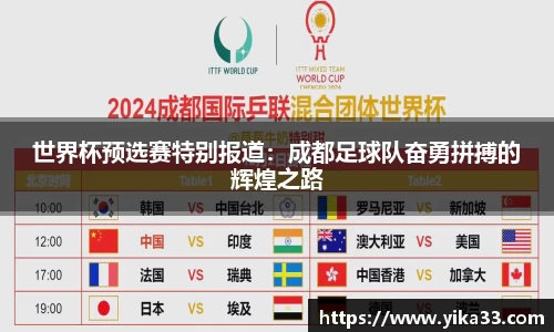世界杯预选赛特别报道：成都足球队奋勇拼搏的辉煌之路